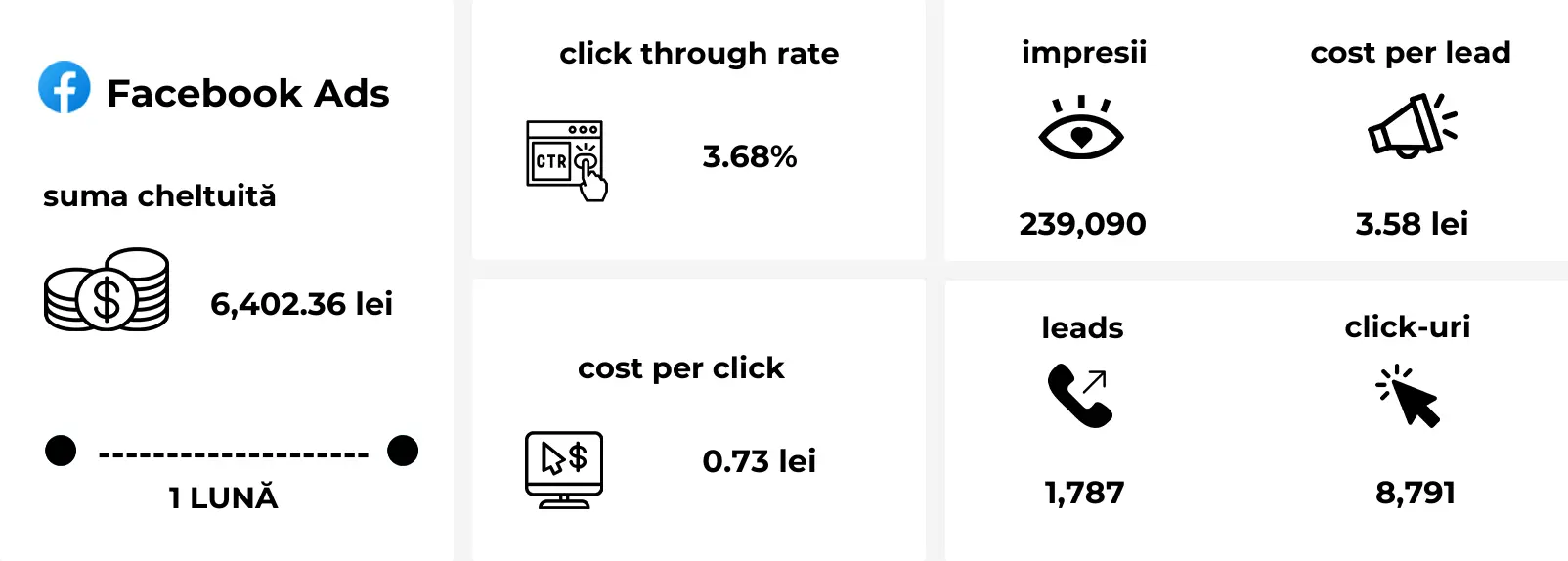 Rezumat campanie Facebook Ads – servicii financiare, mai 2025