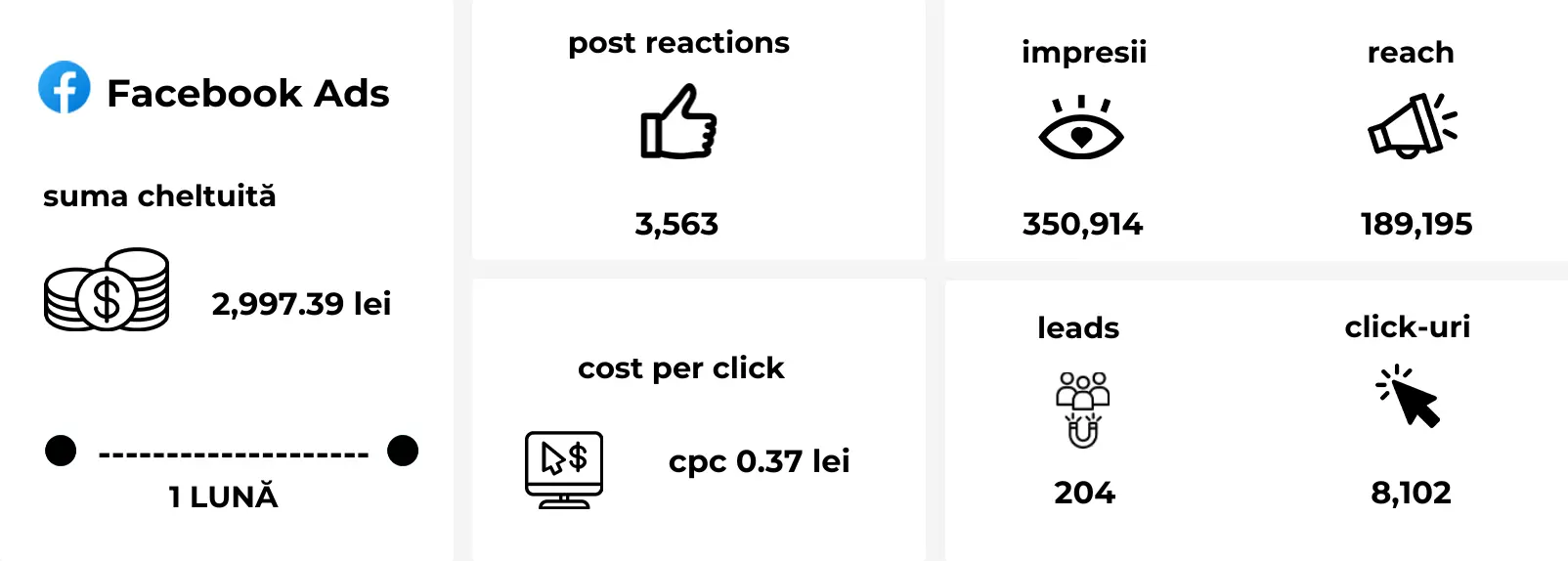 Rezultatele campaniei Meta Ads pentru promovarea cursurilor de dezvoltare personală și practici holistice – studiu de caz.