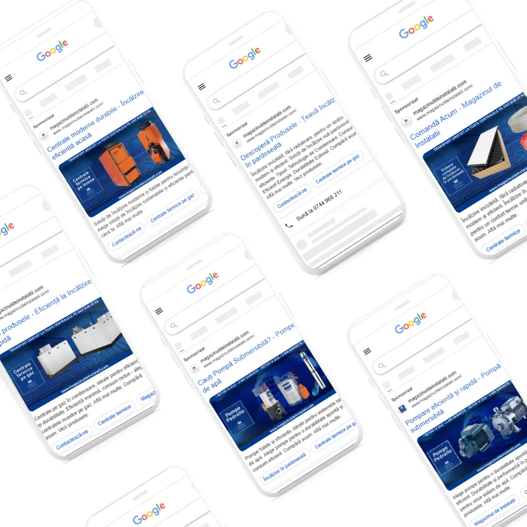 Strategie completă de conversie pentru Google Ads în domeniul instalațiilor.