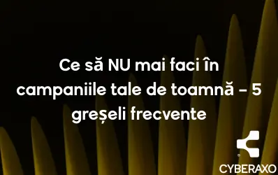 Planificarea campaniilor de toamnă pentru Black Friday și iarnă