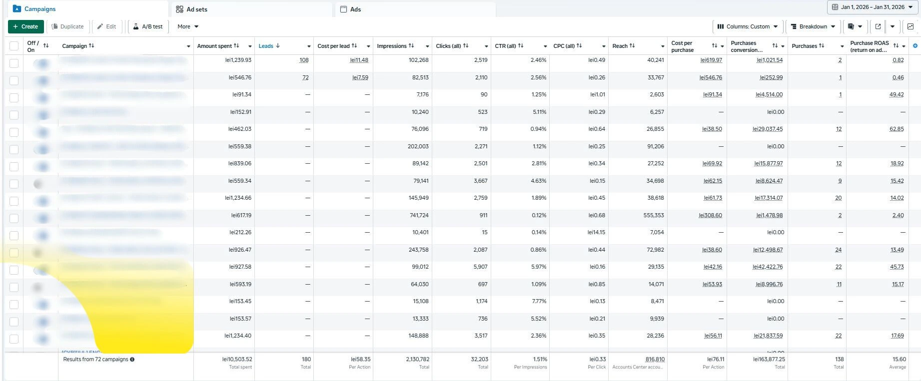 Exemple de reclame Facebook și Instagram cu produse pentru construcții și renovări